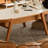 Cream style design solid wood coffee table-107541603