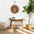 Solid Wood Entryway Shelf Storage Bench-755366457