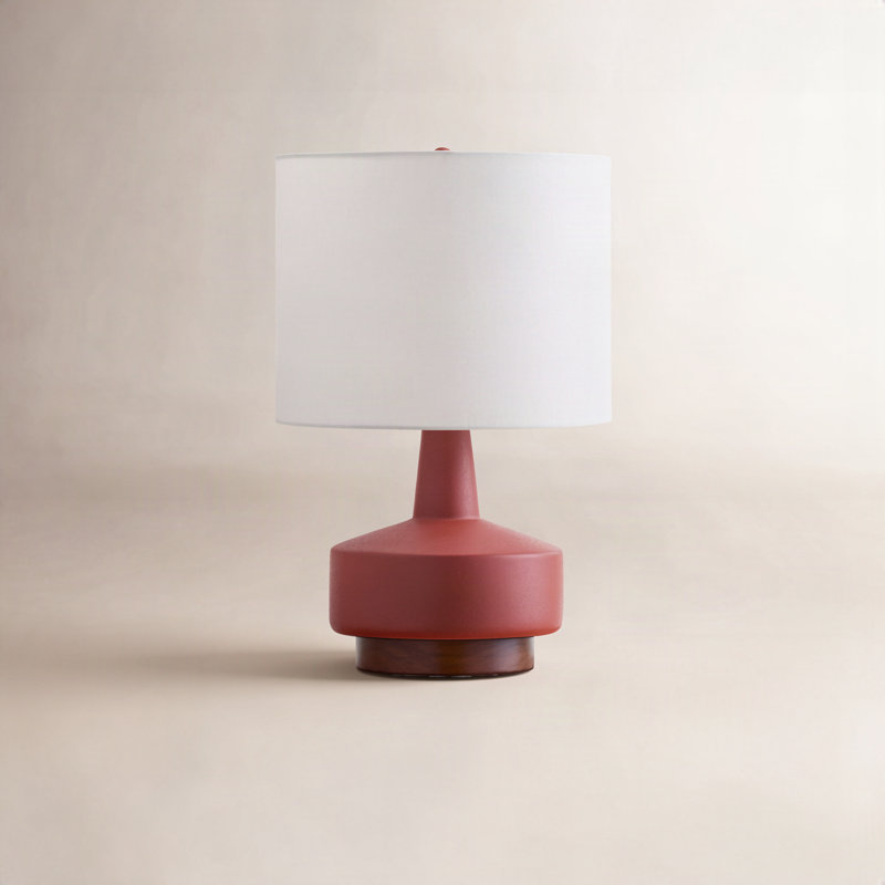 Lampe de table Minta Nerra, Terracotta, Blanc