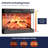23'' W  3-side View Electric Fireplace For Recessed Installation