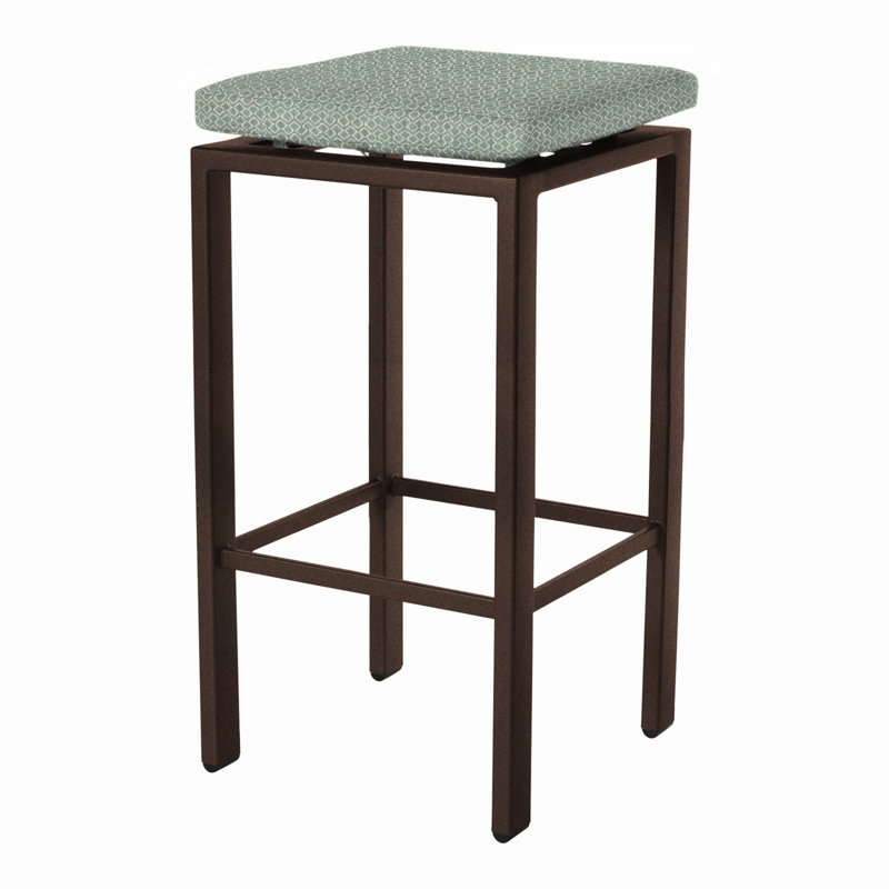 Aris Outdoor Bar Stool, Copper Creek, Flagship Stone Sunbrella®, 31.25"