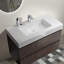 Meuble-lavabo mural flottant avec lavabo et rangement spacieux