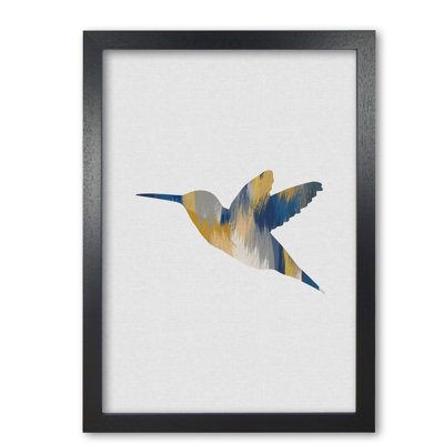 Hummingbird Blue & Yellow I - Print
