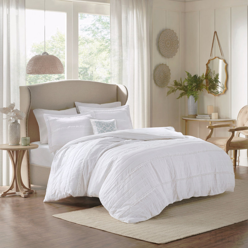Full/Queen 4 Piece Microfiber 2-in-1 Duvet Set