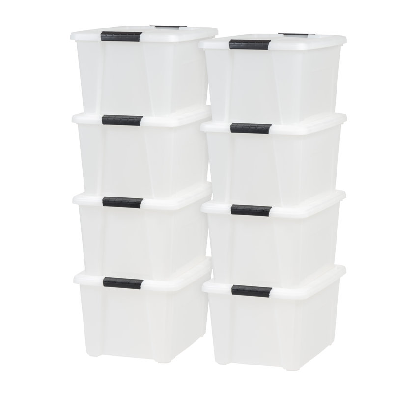 Contenant de rangement IRIS, Blanc naturel, H 10,57 po x l 14,44 po x P 18,75 po