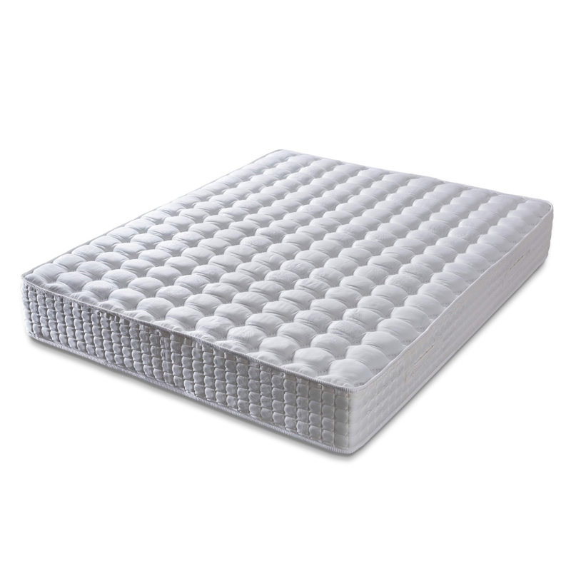 Premium Pocket Spring Mattress, White, 70.9 x 78.7 x 11.8 inches | FR Satin Fabric Cover, Fire Retardant | Comfort Support System for a Restful Sleep, Ideal for All Sleep Positions, Assembled & Ready to Use