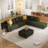 Modular Boneless Sectional Sofa with Chaise, Oversized Minimalist Cloud Couch with Deep Seats-1501003219-1500932526
