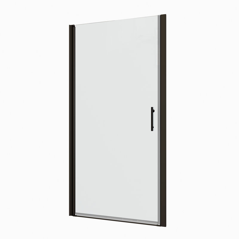 Porte de salle de bain en verre trempé 1/4 "de style pivotant, douche durable avec opulence