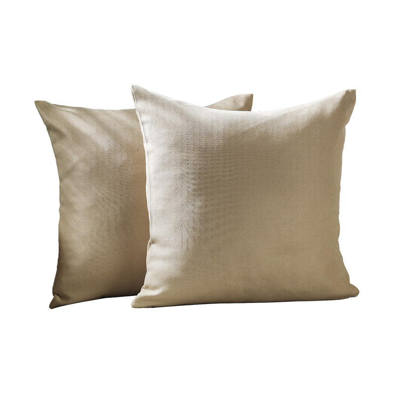 Housses de coussin décoratif, H 14 po x l 14 po, Beige