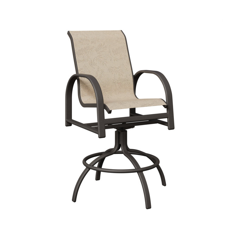 Chaise berçante berçante en graphite tacheté Berlin, Graphite moucheté, Feuillage tropical
