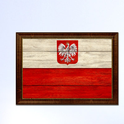 " Poland Country Flag " Painting Print
