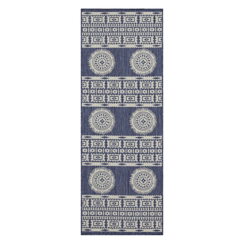 Modern Indoor/Outdoor Area Rug, Runner 2'7" x 7'3"