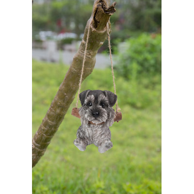 Statue suspendue chiot Schnauzer