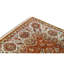 Wool Oriental Area Rug in Rust/Ivory