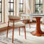 Ensemble de table de salle à manger avec plateau tournant Lazy Susan Farmhouse (1 table, 4 chaises / 6 chaises)-1620152700-1620152703-1620152697