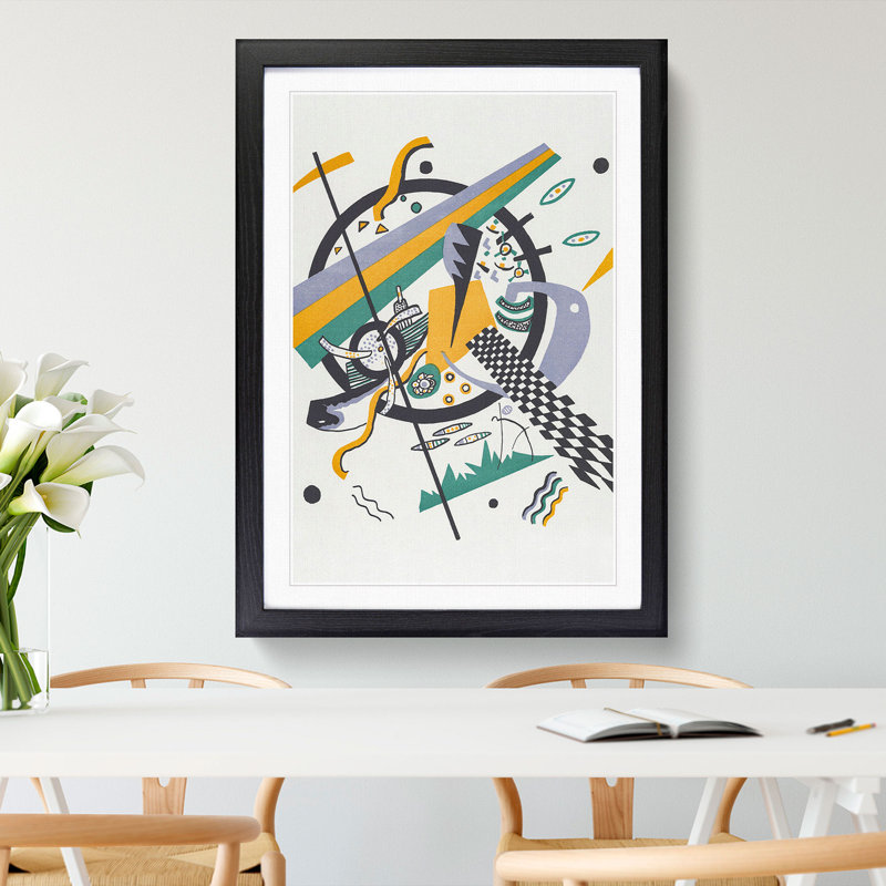 Small Worlds IV by Wassily Kandinsky - Framed Print, 90cm H x 65cm W x 2cm D, Black Framed