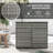 Outdoor Storage Cabinet, Waterproof PE Rattan Cabinet With Drawer For Indoor, Outdoor Swimming Pool, Gray-1141893510