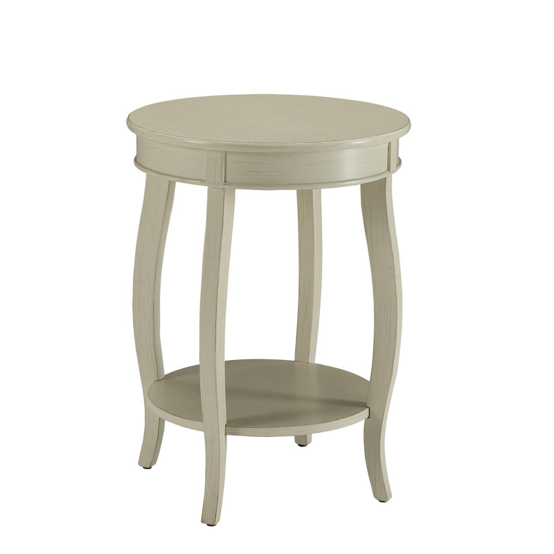 Table d'appoint Aberta, Blanc antique