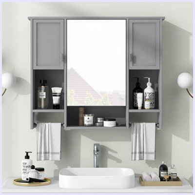 Modern Wall Mounted Bathroom Storage Cabinet