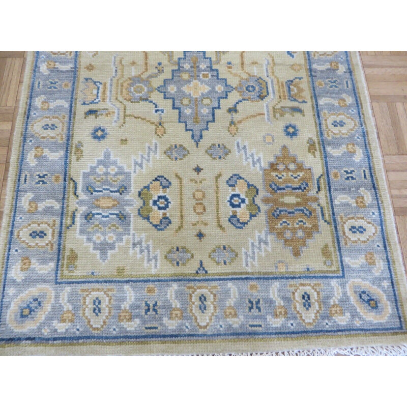 Tapis rectangulaire en laine de conception unique 2 pi 11 po x 6 pi 2 po Everlean
