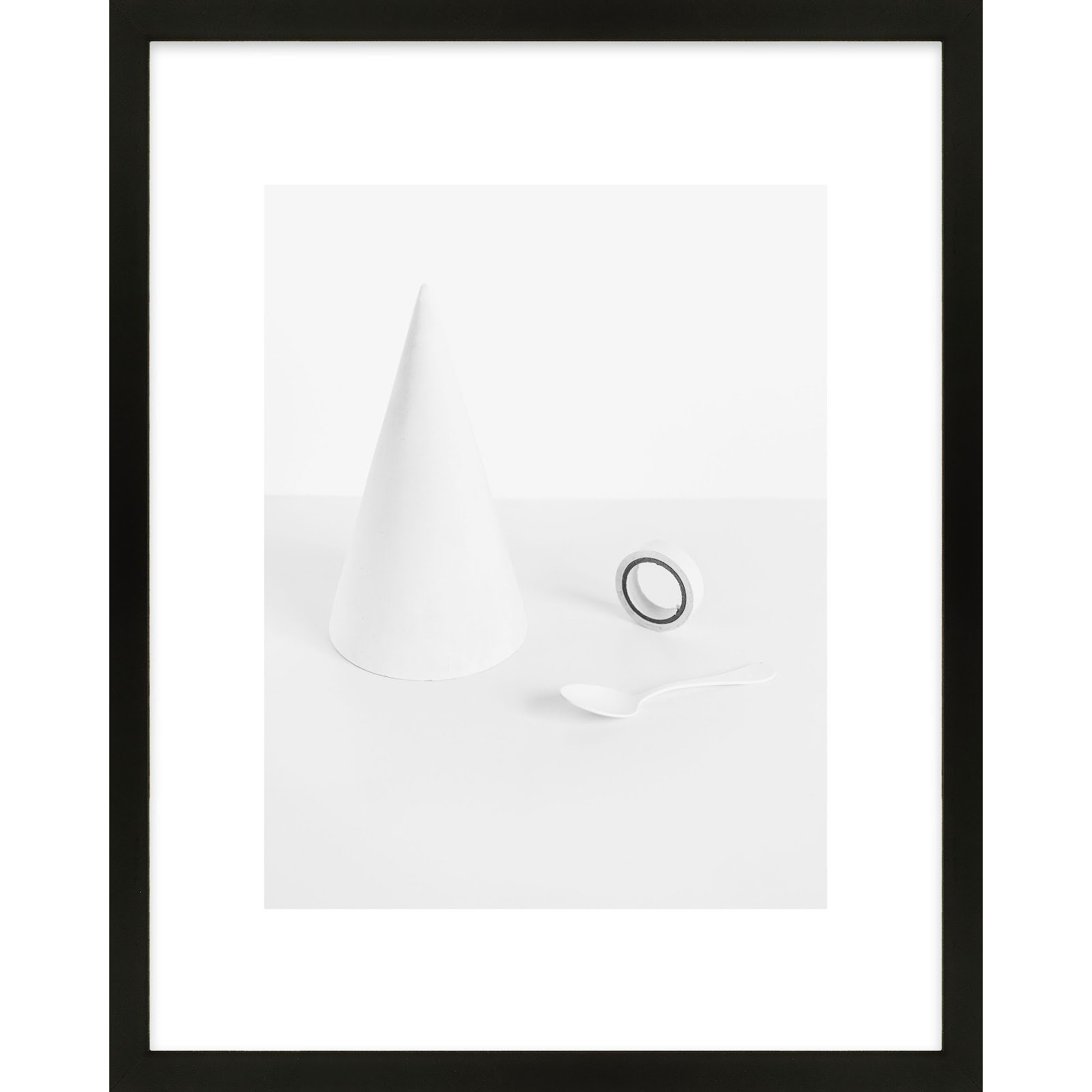White Still Life 1 by Svetlana Smirnova, Black, 38" H x 30" W x 1.25" D