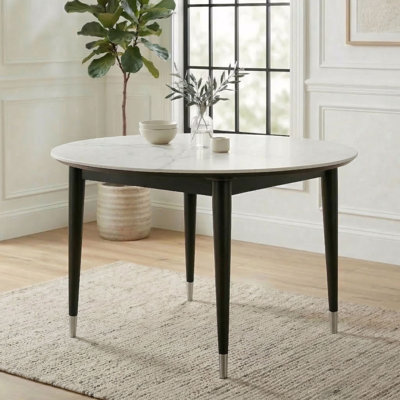 Winchendon 47" Round Stone Dining Table