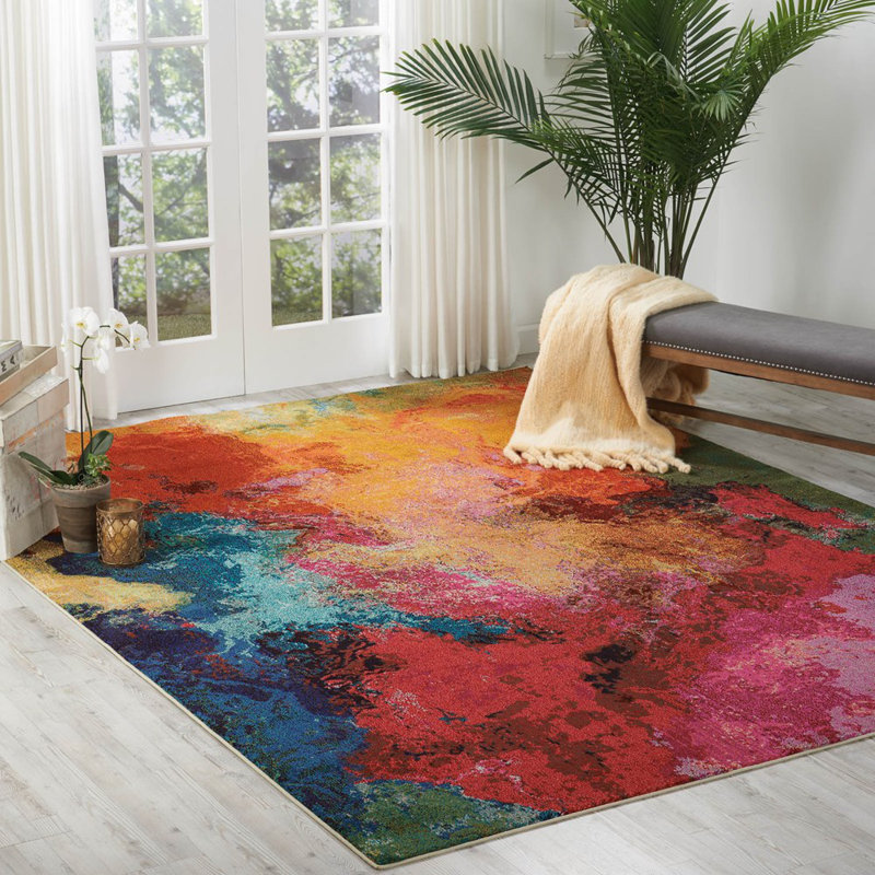 Abstract 160cm X 221cm Area Rug