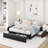 Bret Platform Storage Bed with 3 Drawers – No Box Spring, Easy Assembly-1892359271-1893054889