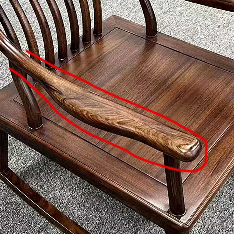 Chaise berçante exquise rembourrée