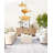 3-Light Rattan Hat-Shade Cluster Pendant