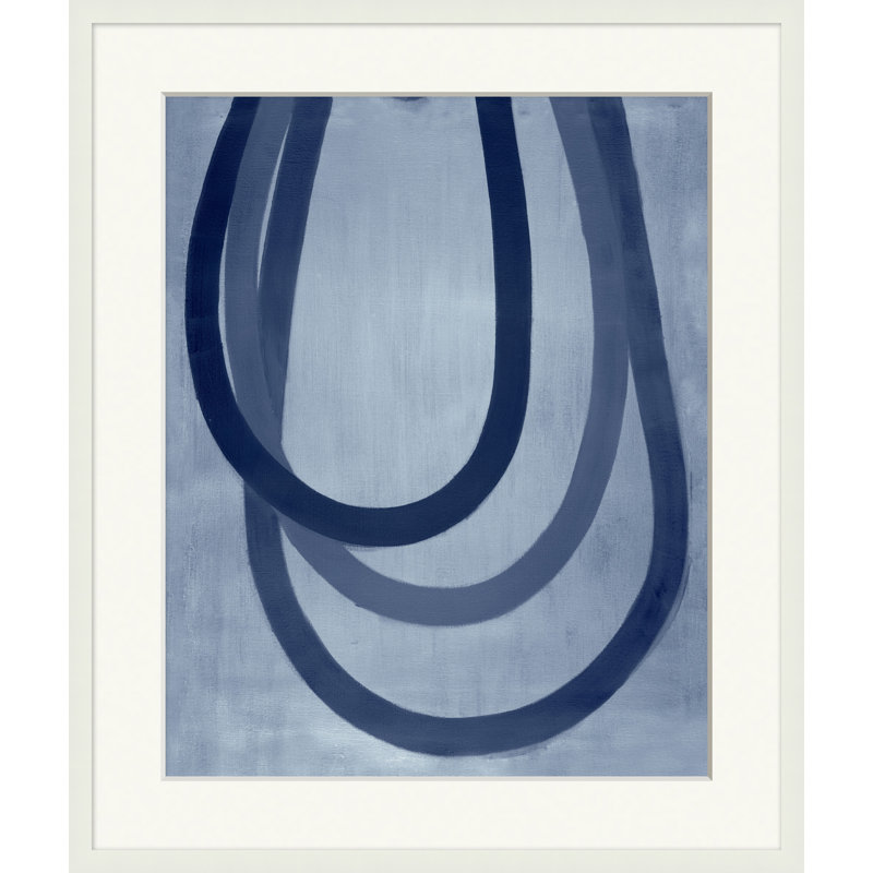 Curvature 1 - Peinture encadrée sur papier