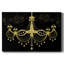 Toile tendue avec galerie Golden Chandelier-1784626271