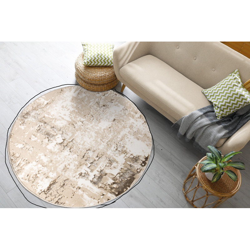 Lievin Abstract Area Rug, Round 120cm