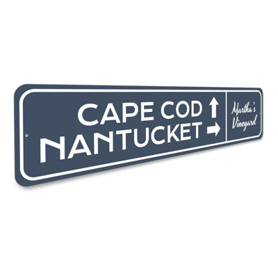 Cape Cod Nantucket Aluminum Sign