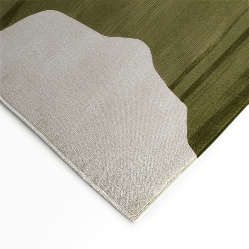 Tapis intérieur et extérieur brun Watercolor, Rectangulaire 3 pi x 5 pi