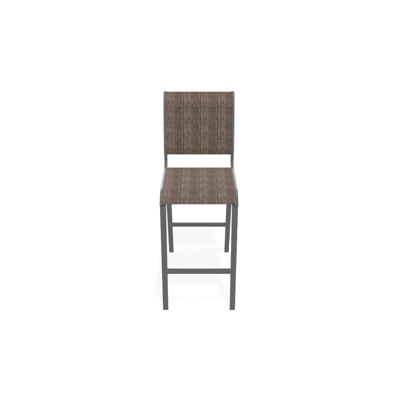 Tabouret de bar 29,5 po Holna, Taupe Harper Sunbrella®, Graphite texturé