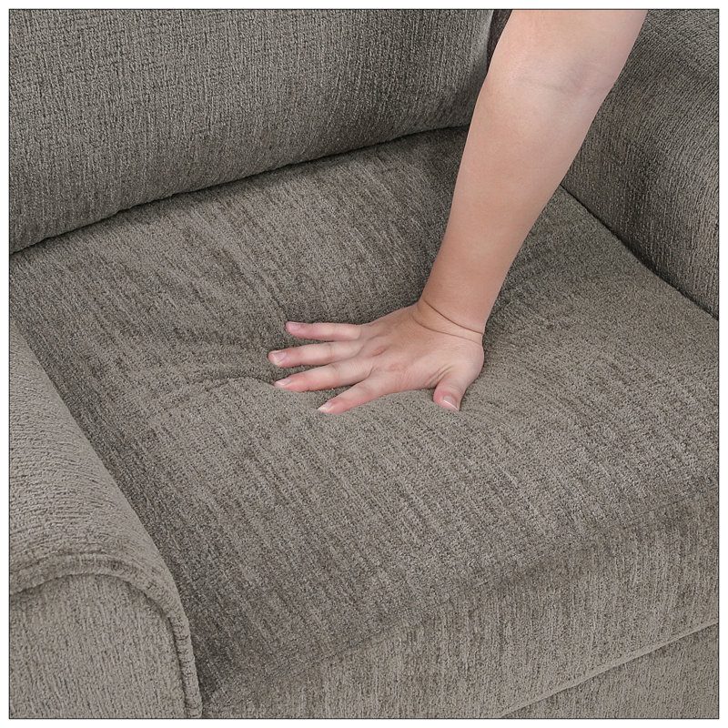 Classic Comfort Loveseat Durable Brown Chenille Upholstery Rolled Arms Living Room Furniture 1Pc