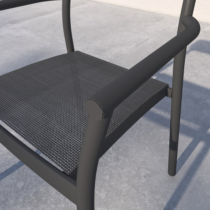 5Pc Outdoor Patio Dining Set - Gray Chairs