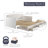 Harmony Daybed with Pop-Up Trundle and Storage Drawers, White-949689396