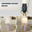 24.5" Modern Ceramic Table Lamp with Oatmeal Fabric Shade, 2-Way Switch, 3000K LED Bulb Included-915591956