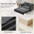 Pull Out Sofa Bed,corduroy Convertible Sleeper Sofa Couch,Side Storage,and USB/C-TYPE Charging Ports Chair for Living Room,Bedroom,Apartment-110379819
