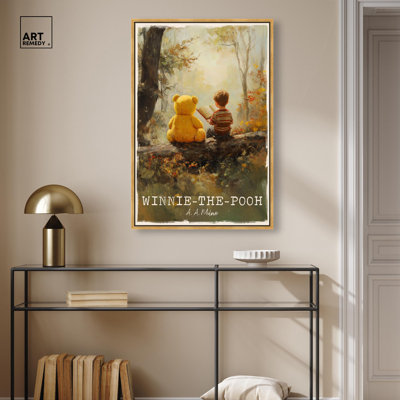Classic Winnie the Pooh Canvas Classic Book Art by Art Remedy