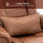 Faux Leather Recliner Chair with Massage and Ottoman, 360 Degree Swivel, Removable Lumbar Pillow-1264629905