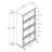 Glass Display Cabinet 4 Tier Glass Display Cabinet Storage Curio Cabinet With Flip Up Glass Doors, Collectors Showcase Toy Figure Organizers Rack, Bookcase-1116696753
