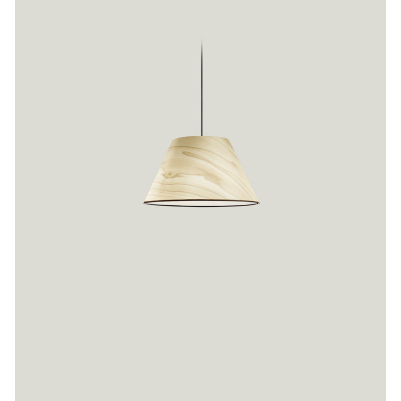 Luminaire suspendu Zeta Conica, Blanc naturel, 13,6 po de diamètre
