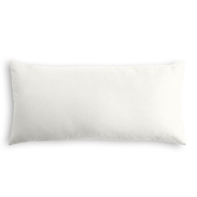 Reversible Throw Pillow, 14" x 36", Cream