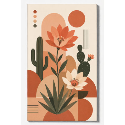 Impression d'art sur toile de style Mid Century