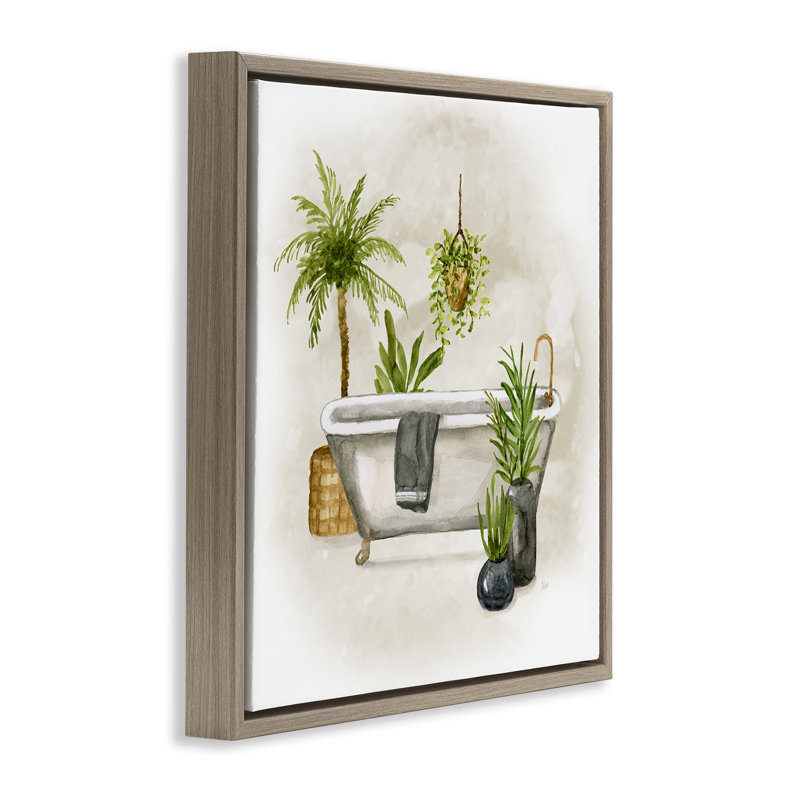 Art mural sur toile Floater, H 25 po x l 25 po, Cadre flottant orme Montalcino