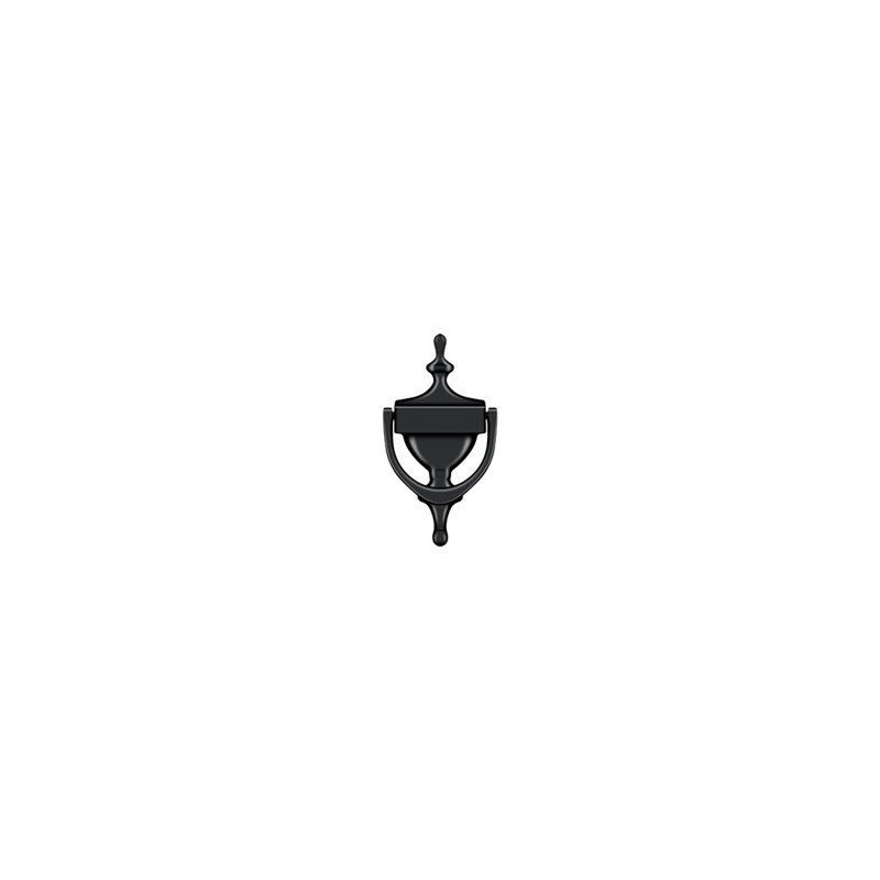 Victorian Brass Door Knocker, Black