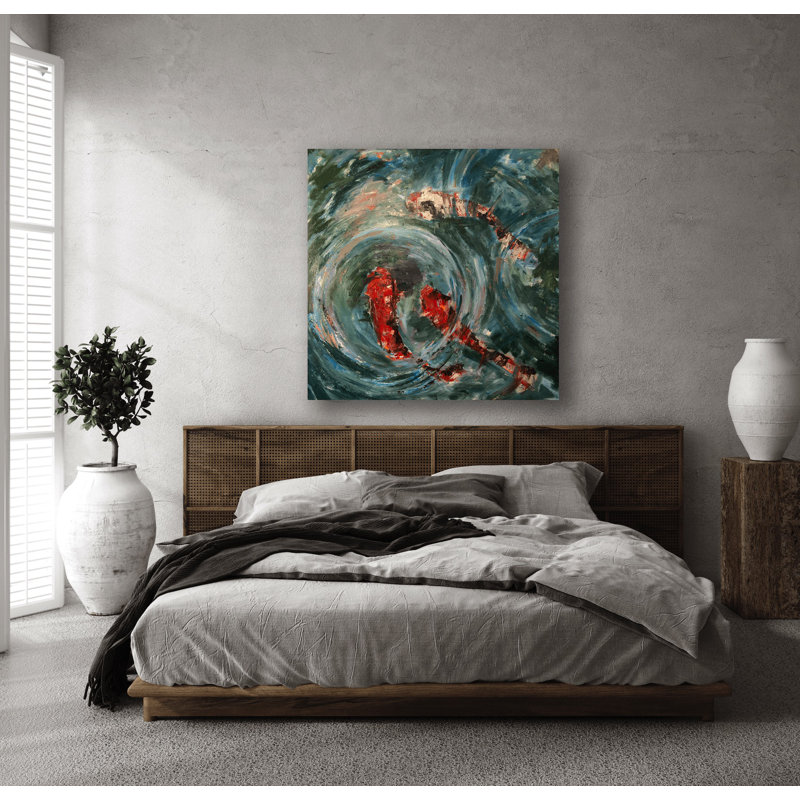 Abstract by John Beard, 20" H x 20" W x 1" D, Unframed